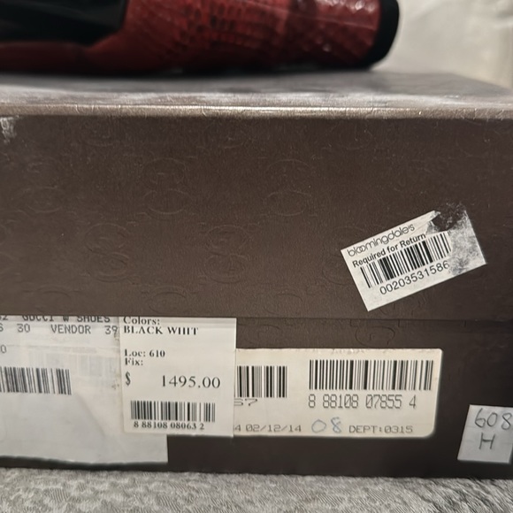 Gucci Red Python Heels - Picture 6 of 8